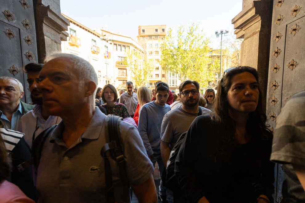Fotos de la procesión de las Esclavas el Sábado Santo en Zaragoza