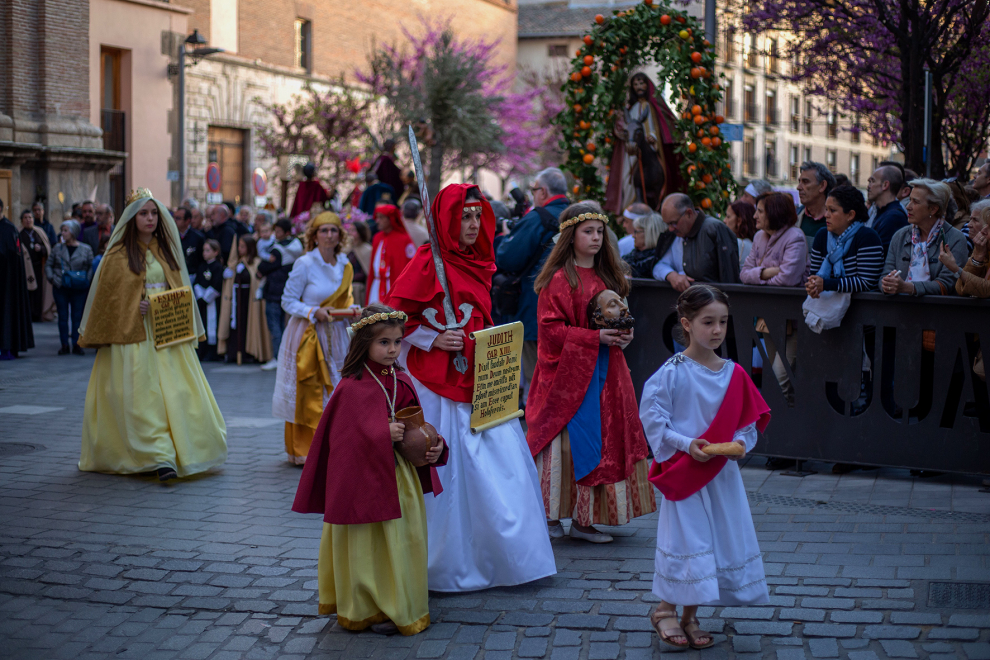 Procesión del Santo Entierro en Calatayud, este viernes.