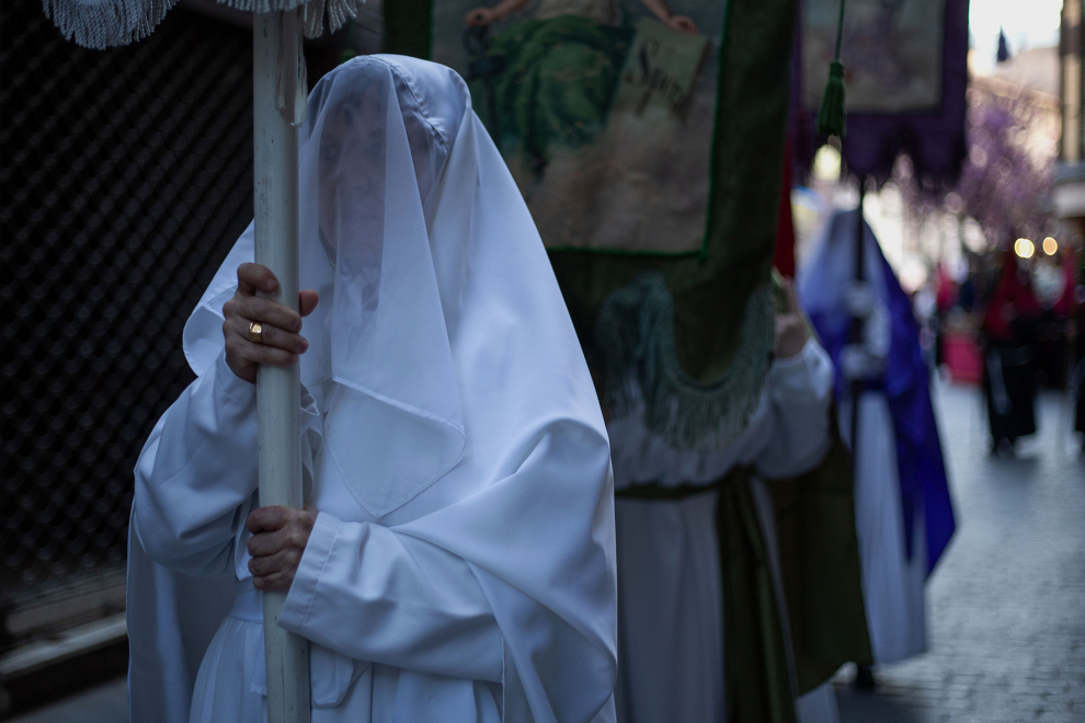 Procesión del Santo Entierro en Calatayud, este viernes.