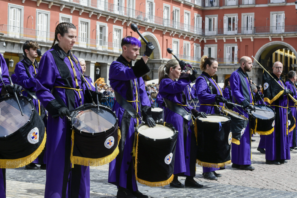 Los tambores de Semana Santa hermanan Zaragoza y Madrid