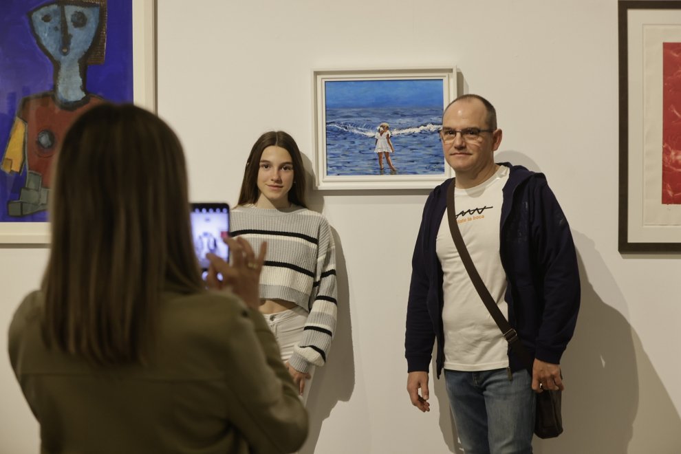 Exposición de solidaria de Aspanoa en el Pablo Serrano