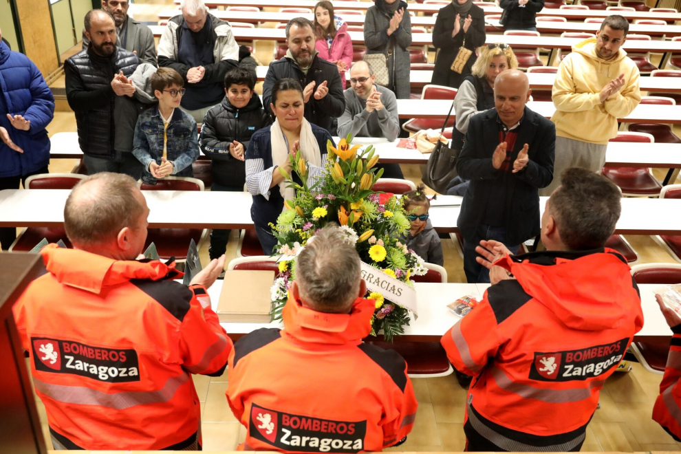 [[[HA ARCHIVO]]] Id: 2023-480457  Fecha: 16/02/2023 Propietario: Colaboradores Aragón Autor: LOSADA, RUBÉN descri: Encuentro Bomberos desplazados a Turquía con turcos residentes en Zaragoza _ 16-02-2023 _ Foto_ Rubén