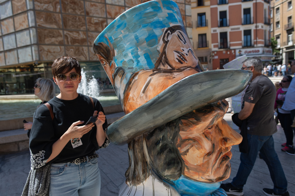 La plaza del Pilar vuelve a ser el epicentro de las Fiestas Goyescas de Zaragoza.