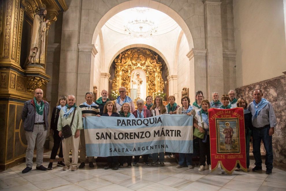 Los miembros de la parroquia de San Lorenzo de Salta (Argentina) visitaron distintos lugares vinculados a San Lorenzo en la ciudad de Huesca.