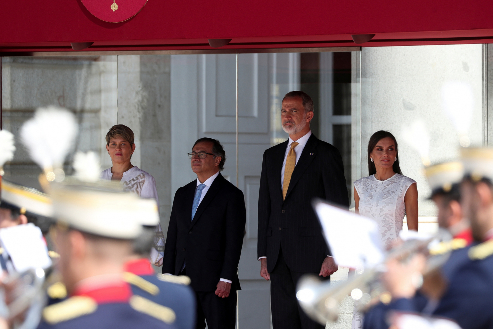 Colombia's President Gustavo Petro and first lady Veronica Alcocer visit Spain