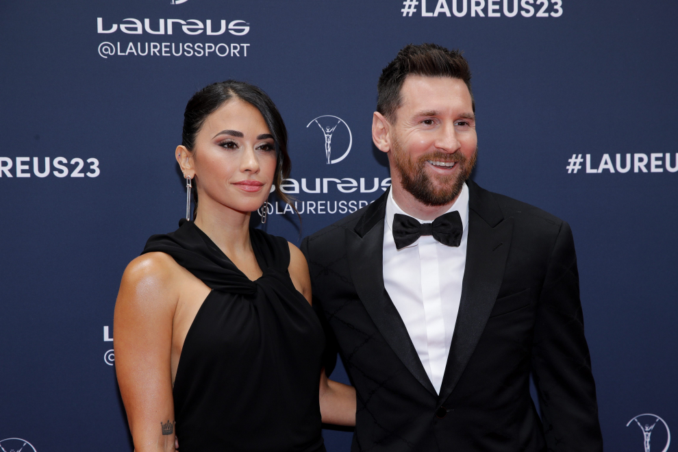 Paris (France), 08/05/2023.- Former Brazilian football player Rai (L) poses as he arrives for the 2023 Laureus World Sports Awards in Paris, France, 08 May 2023. The awards ceremony will be an in-person event again after two years of virtual presentations due to the Covid-19 pandemic. (Brasil, Francia) EFE/EPA/TERESA SUAREZ
 FRANCE LAUREUS AWARDS