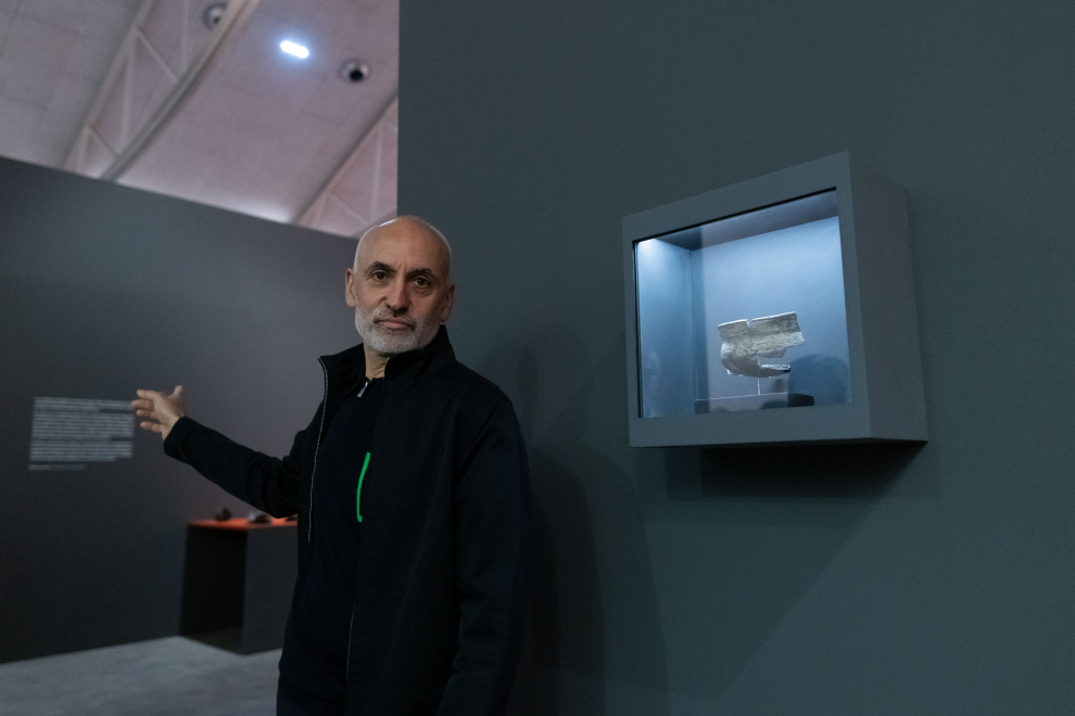 Foto de la exposición ‘Roberto Coromina. La distancia más corta’, en el museo Pablo Serrano de Zaragoza