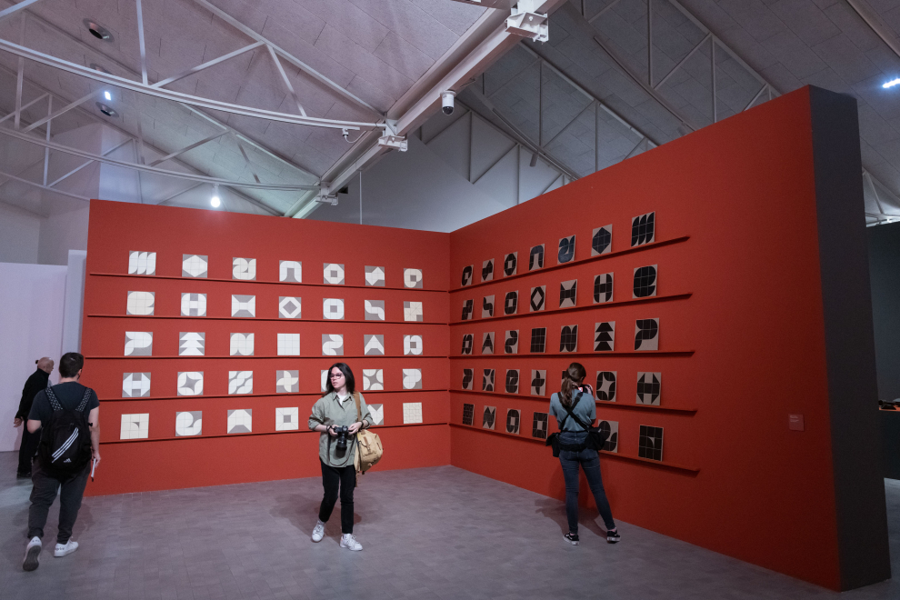 Foto de la exposición ‘Roberto Coromina. La distancia más corta’, en el museo Pablo Serrano de Zaragoza