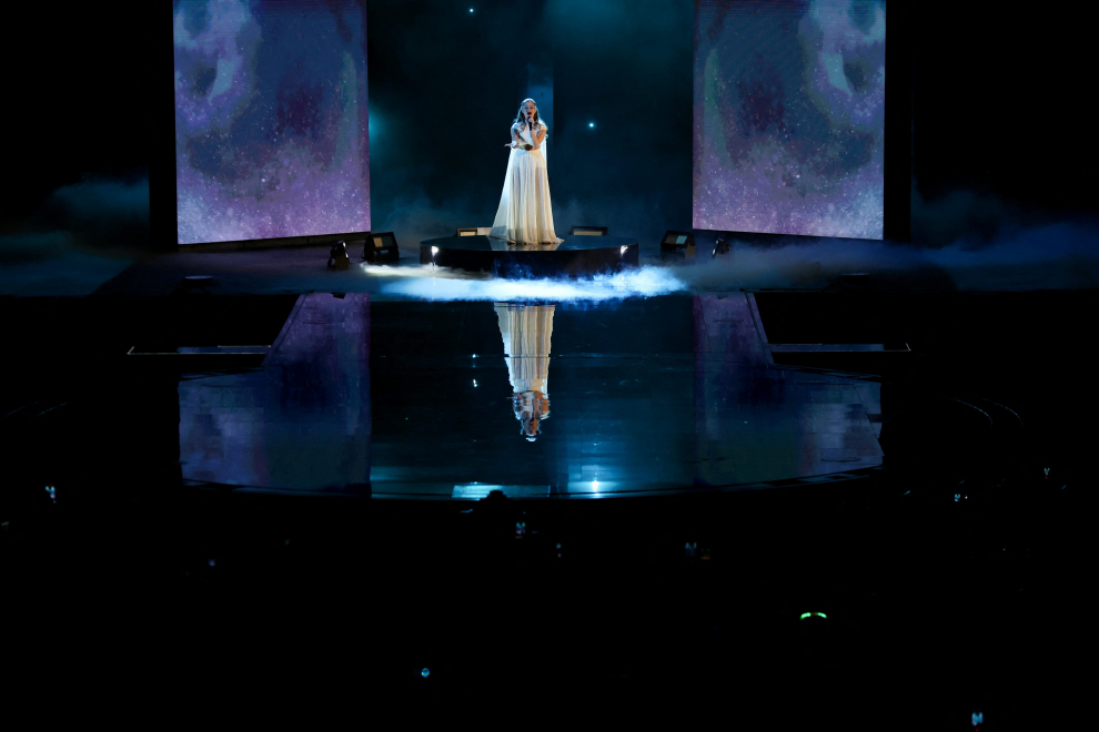 Iru from Georgia performs during the second semi-final of the 2023 Eurovision Song Contest in Liverpool, Britain, May 11, 2023. REUTERS/Phil Noble MUSIC-EUROVISION/