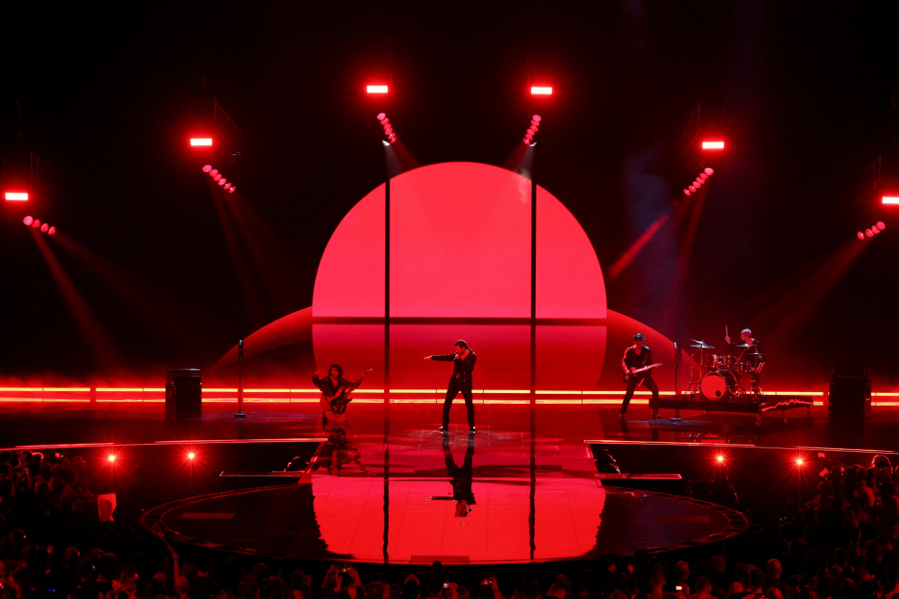 Iru from Georgia performs during the second semi-final of the 2023 Eurovision Song Contest in Liverpool, Britain, May 11, 2023. REUTERS/Phil Noble MUSIC-EUROVISION/