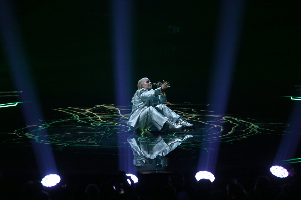 Iru from Georgia performs during the second semi-final of the 2023 Eurovision Song Contest in Liverpool, Britain, May 11, 2023. REUTERS/Phil Noble MUSIC-EUROVISION/