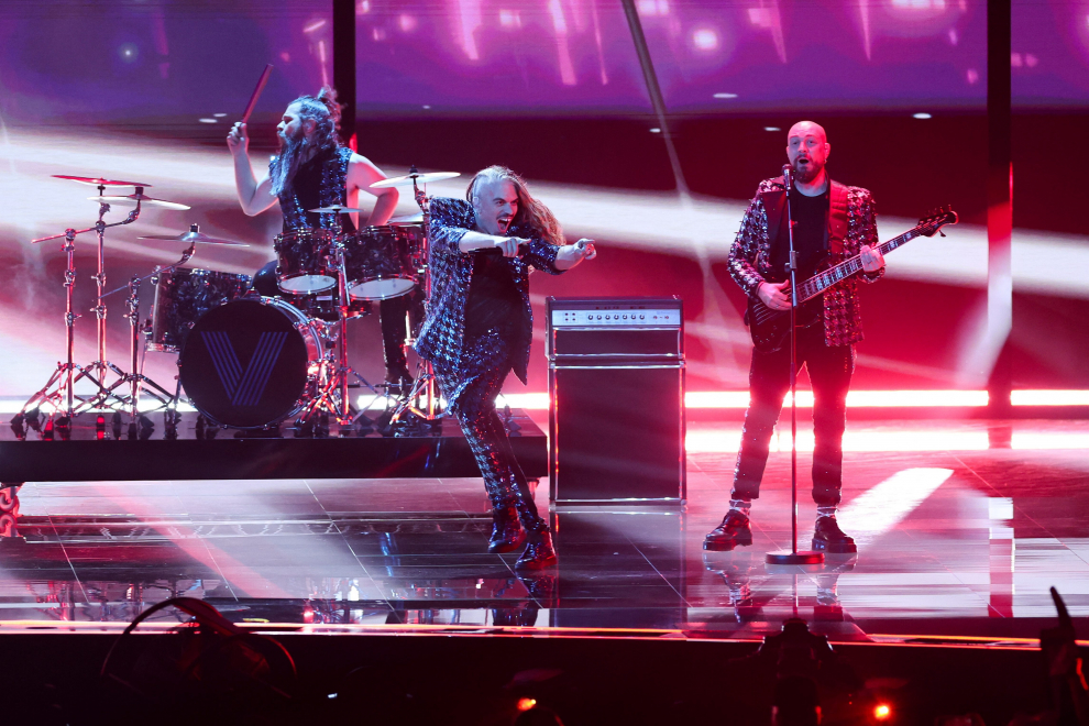 Albina & Familja Kelmendi from Albania perform during the second semi-final of the 2023 Eurovision Song Contest in Liverpool, Britain, May 11, 2023. REUTERS/Phil Noble MUSIC-EUROVISION/