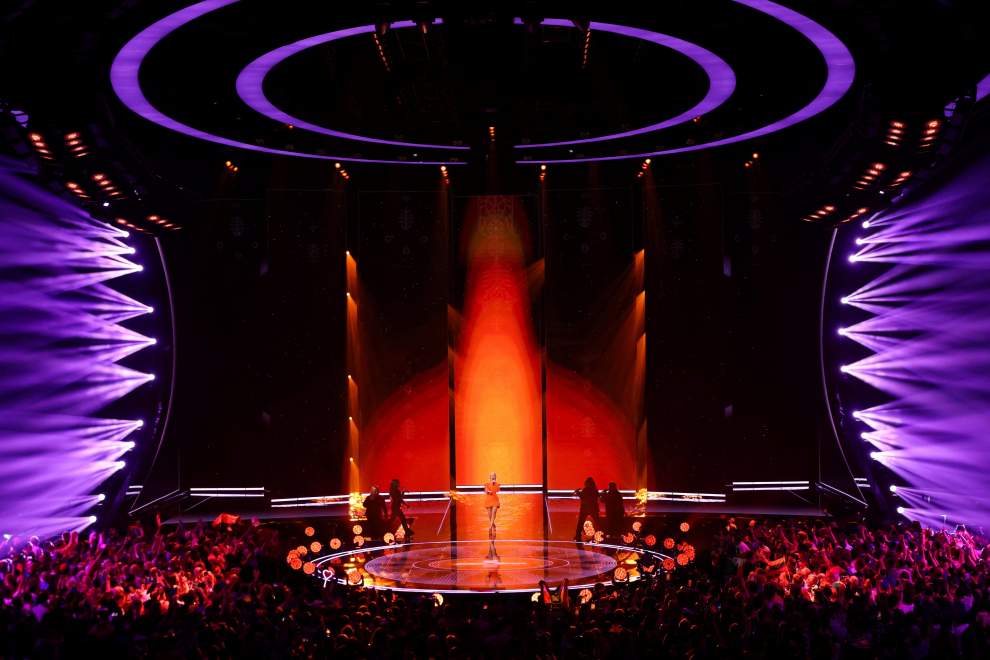 Monika Linkyte from Lithuania performs during the second semi-final of the 2023 Eurovision Song Contest in Liverpool, Britain, May 11, 2023. REUTERS/Phil Noble MUSIC-EUROVISION/