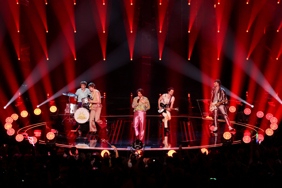 Voyager from Australia performs during the second semi-final of the 2023 Eurovision Song Contest in Liverpool, Britain, May 11, 2023. REUTERS/Phil Noble MUSIC-EUROVISION/