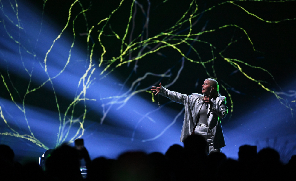 Miss Demeanour, Mercedes Bends and Tomara Thomas perform during the second semi-final of the 2023 Eurovision Song Contest in Liverpool, Britain, May 11, 2023. REUTERS/Phil Noble MUSIC-EUROVISION/