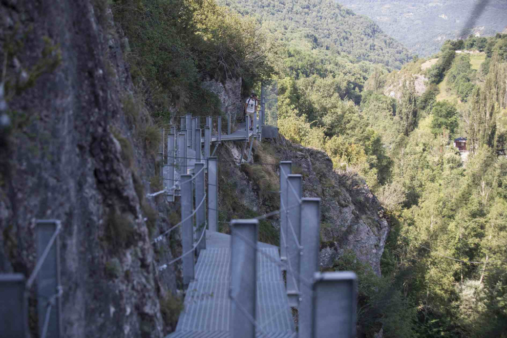 Vista de las pasarelas de Panticosa.