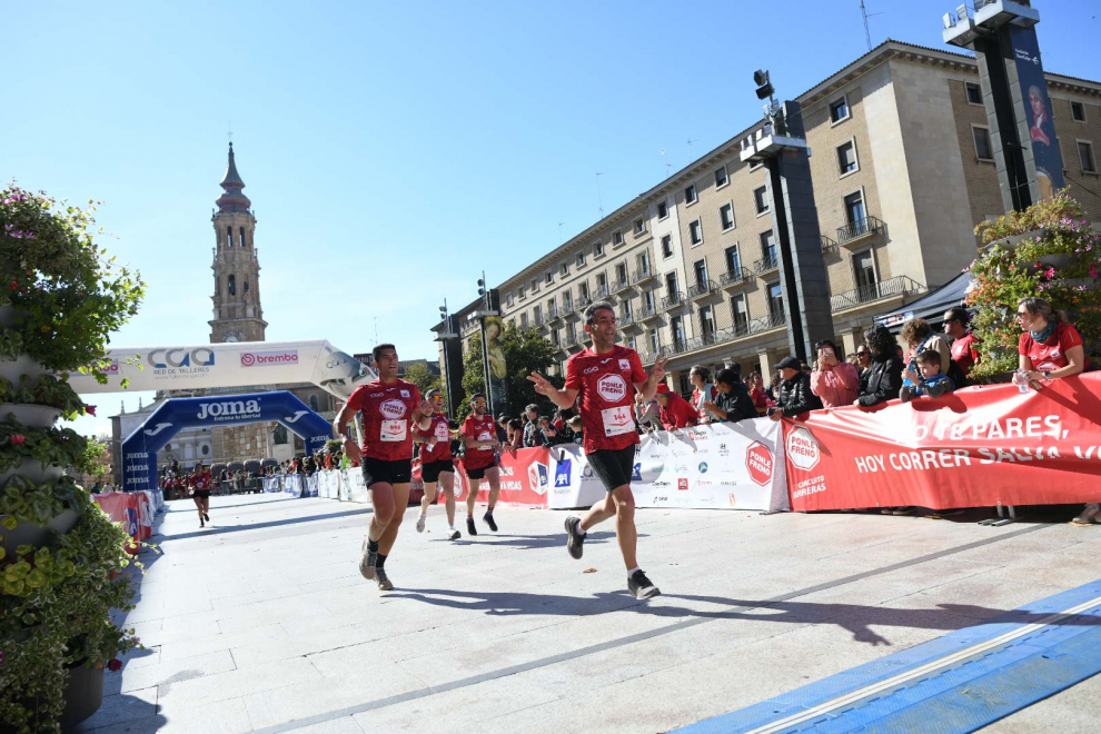 Foto de la Carrera Popular 'Ponle Freno' Zaragoza 2023, en la Plaza del Pilar