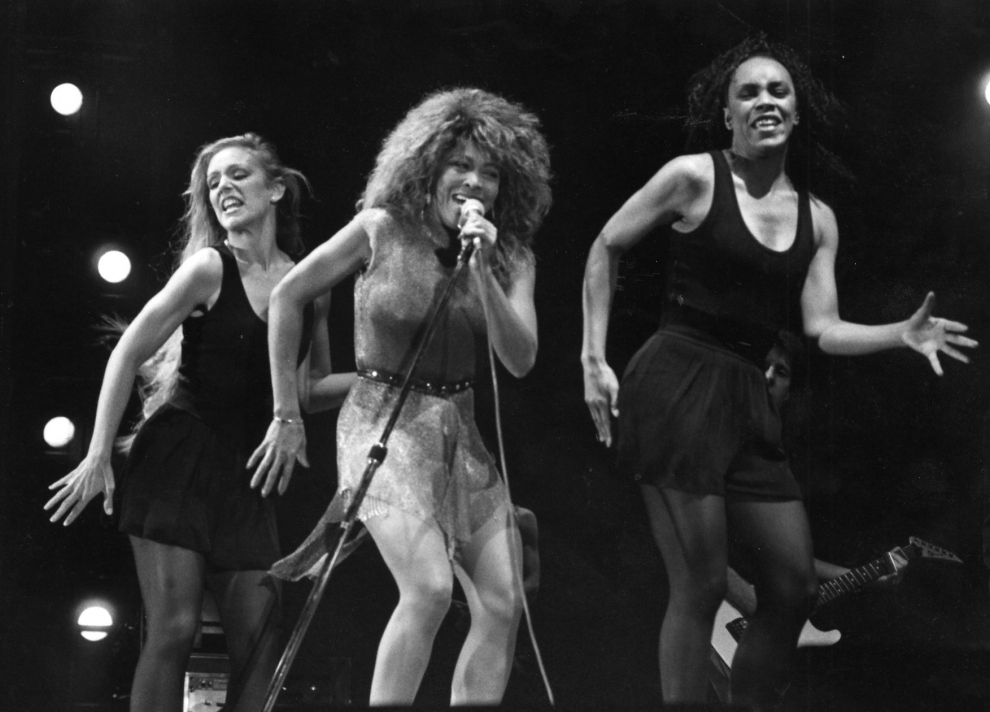Concierto de Tina Turner en el estadio de La Romareda (Zaragoza) en 1990.
