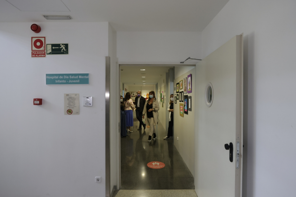 Interior del Hospital de Día de Salud Mental Infantojuvenil Parque Goya, en Zaragoza.