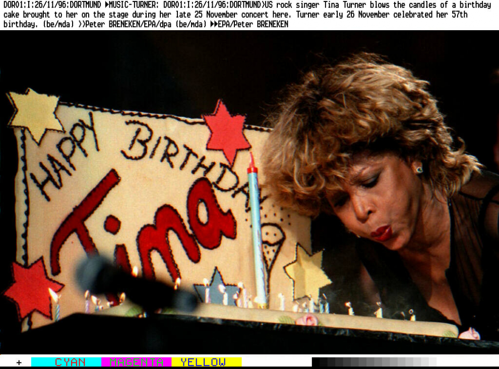 La cantante Tina Turner durante uno de sus conciertos.