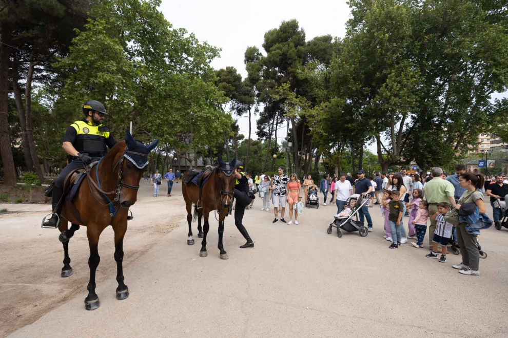 Jornada de sábado en el festival Zaragoza Florece del parque Grande José Antonio Labordeta de Zaragoza.