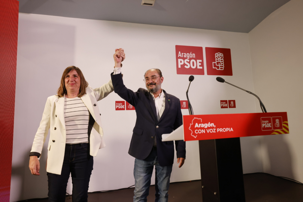 El socialista Javier Lambán acepta la derrota electoral