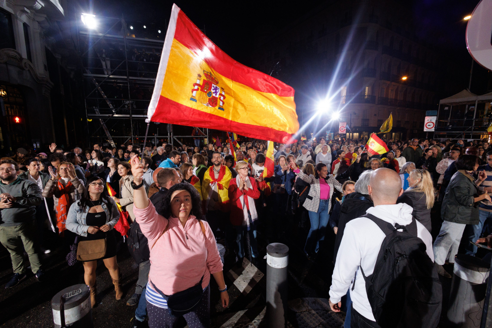 Elecciones municipales en Huesca noche electoral sede del PP 28 5 23 Foto Javier Navarro[[[FOTOGRAFOS]]]