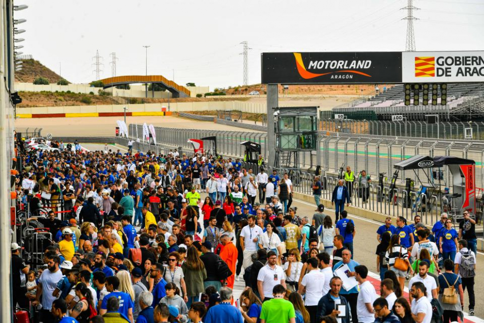 Foto de la celebración del  NAPA Racing Weekend, competición de automovilismo en Motorland Aragón
