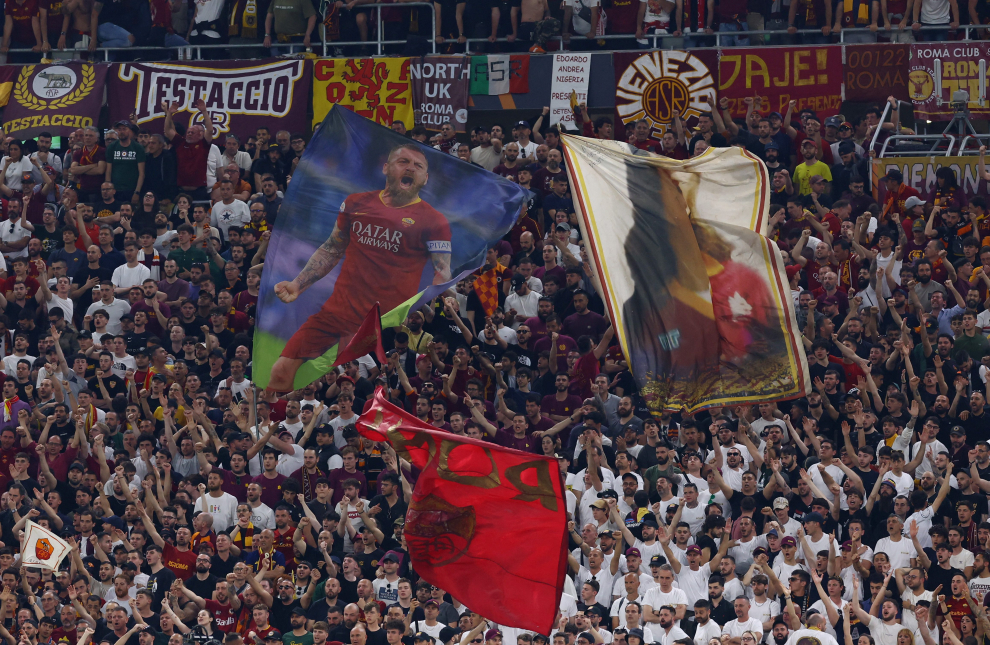 Final de la Liga Europa entre Roma y Sevilla en Budapest.