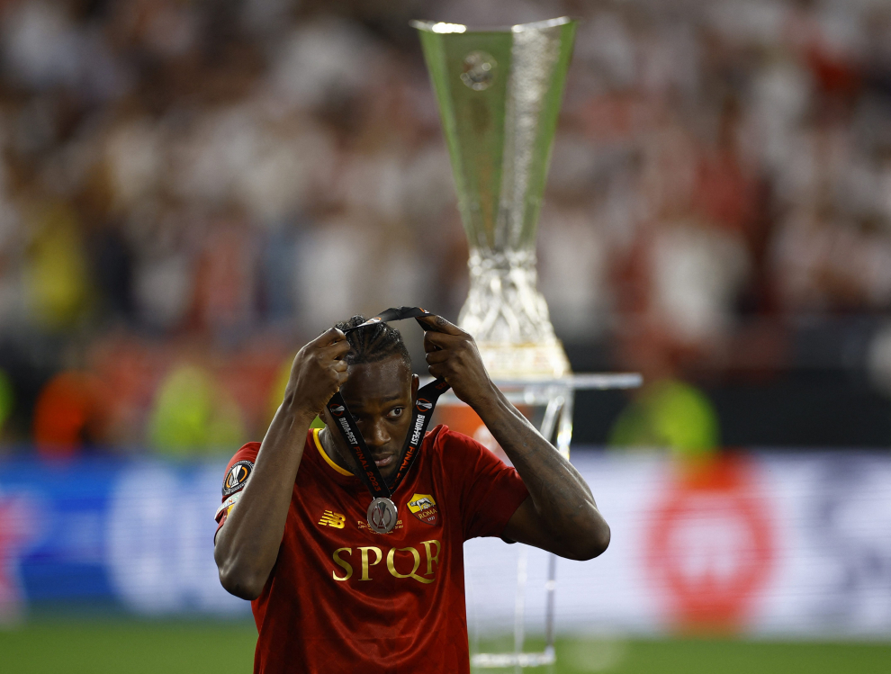 Fotos de la final de la Europa League entre Roma y Sevilla en Budapest