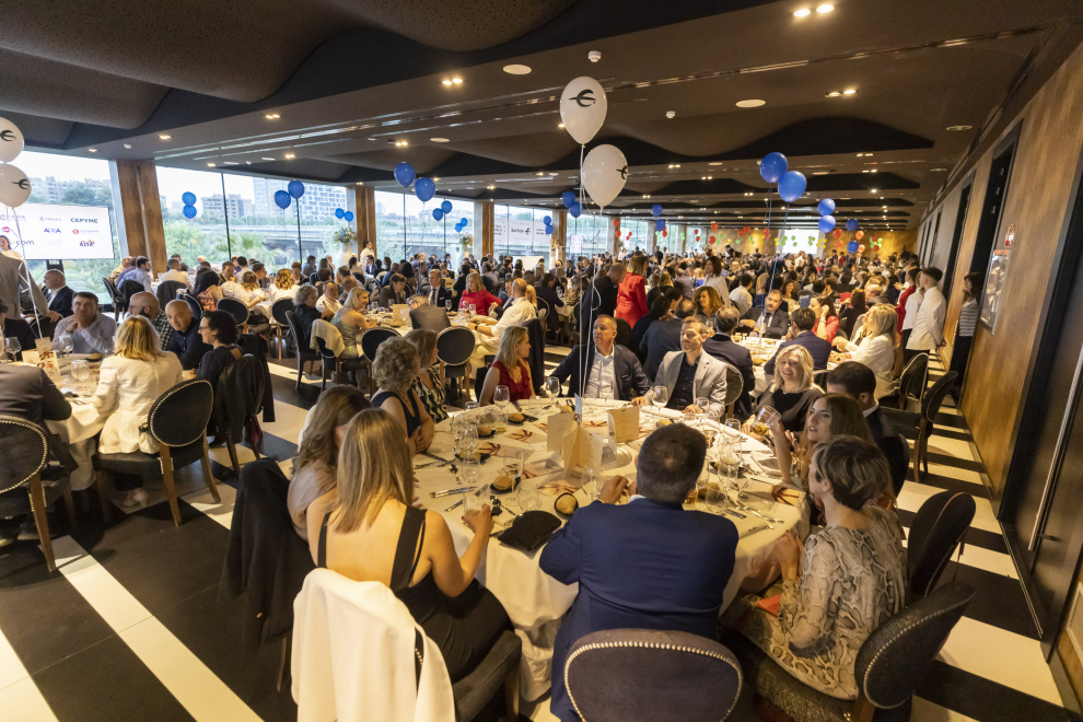 II Cena Solidaria de Ibercaja en el restaurante Aura de Zaragoza