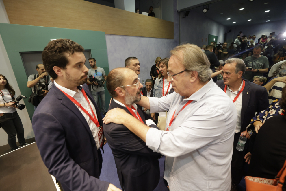 Foto del Comité Regional del PSOE Aragón en Zaragoza, con la intervención de Javier Lambán