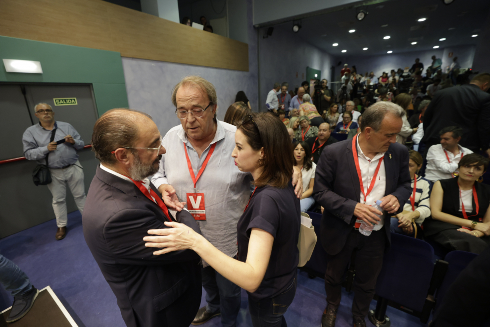Foto del Comité Regional del PSOE Aragón en Zaragoza, con la intervención de Javier Lambán