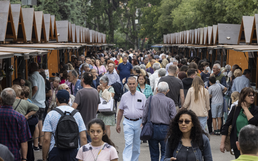 Inauguración de la Feria del Libro de Zaragoza en el parque Grande de Zaragoza