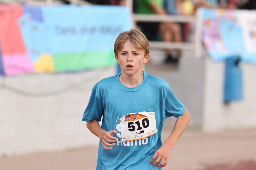 Foto de la Carrera sin Humo 2023 en el estadio del Campus San Francisco de Zaragoza