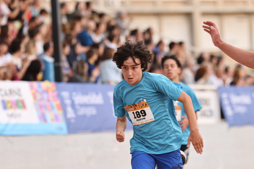 Foto de la Carrera sin Humo 2023 en el estadio del Campus San Francisco de Zaragoza