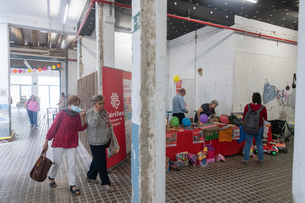 Foto del Mercadillo Cuatro Estaciones en la calle San Pablo de Zaragoza