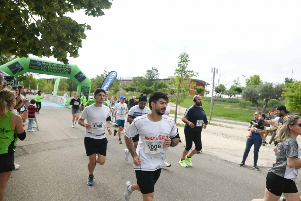 Foto de la VI Carrera Muévete por la Donación de Órganos, en el Parque del Agua Luis Buñuel de Zaragoza