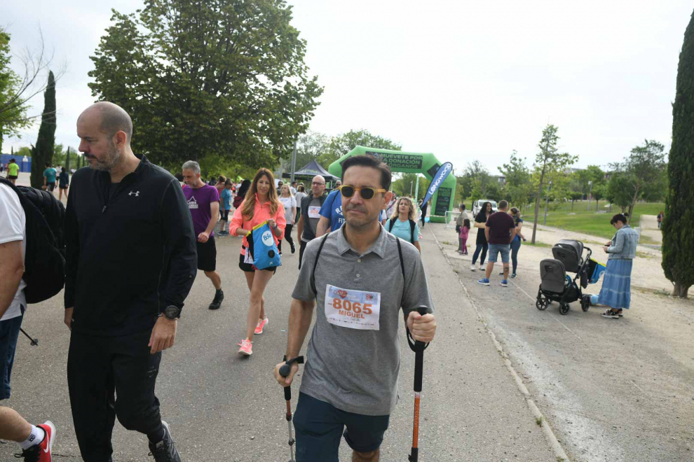 Foto de la VI Carrera Muévete por la Donación de Órganos, en el Parque del Agua Luis Buñuel de Zaragoza
