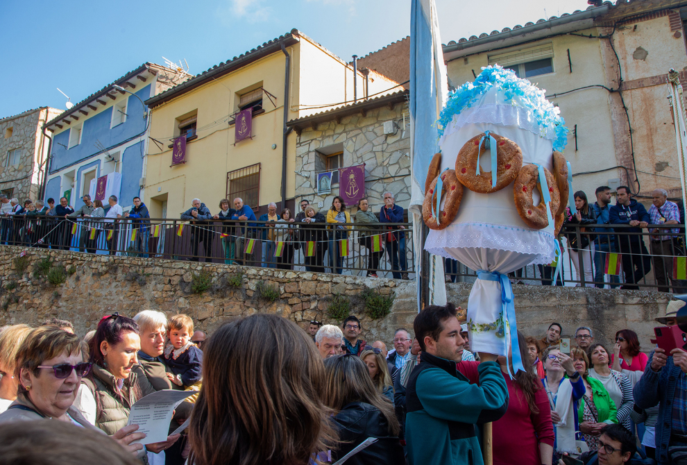 La Virgen del Castillo se saca en Bijuesca cada 25 años.