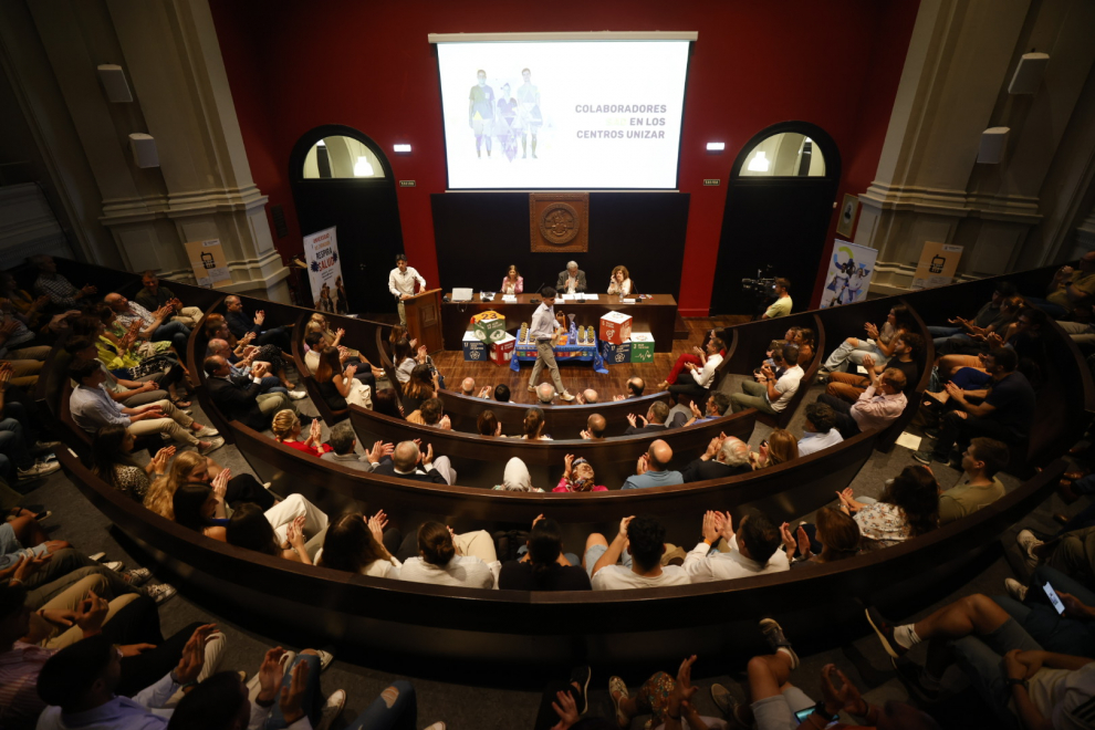 Foto de la Gala del Deporte Universitario 2023 en el edificio Paraninfo de Zaragoza