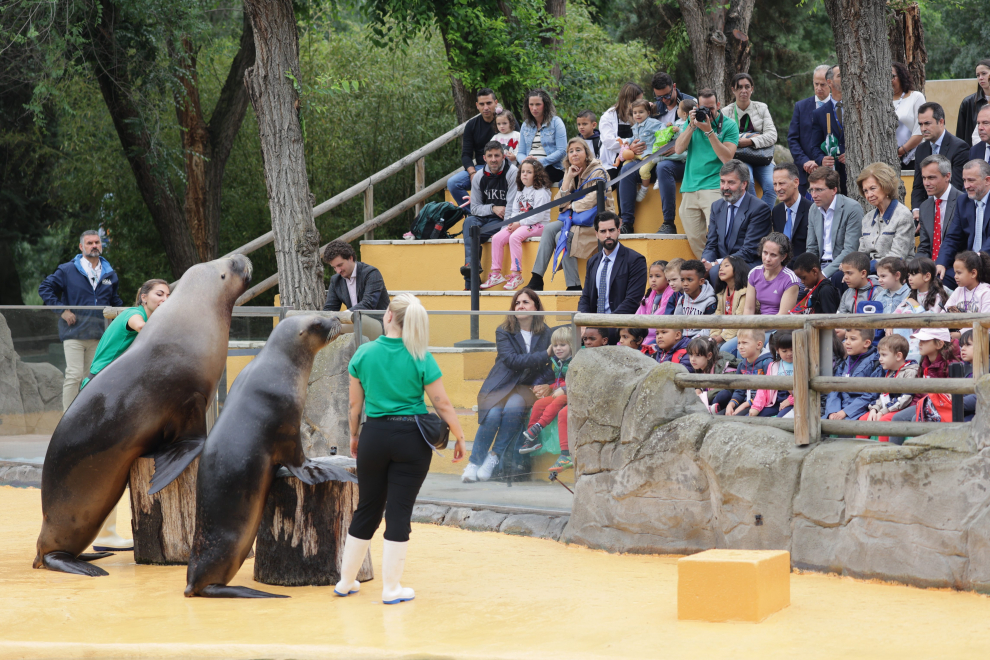 Imágenes de la visita de la reina Sofía al Zoo Aquarium de Madrid