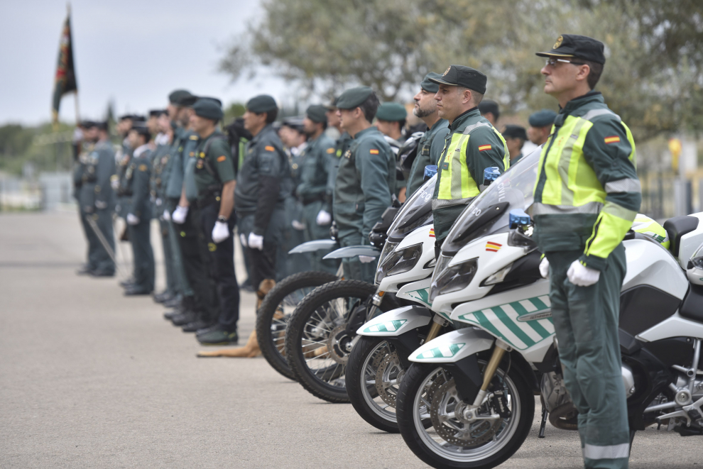 La Guardia Civil de Huesca ha entregado condecoraciones y reconocimientos en la celebración del 179 aniversario de la fundación del cuerpo.