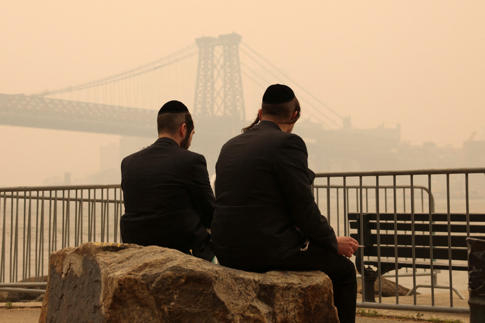 Nueva York cubierta de humo por los incendios de Canadá.