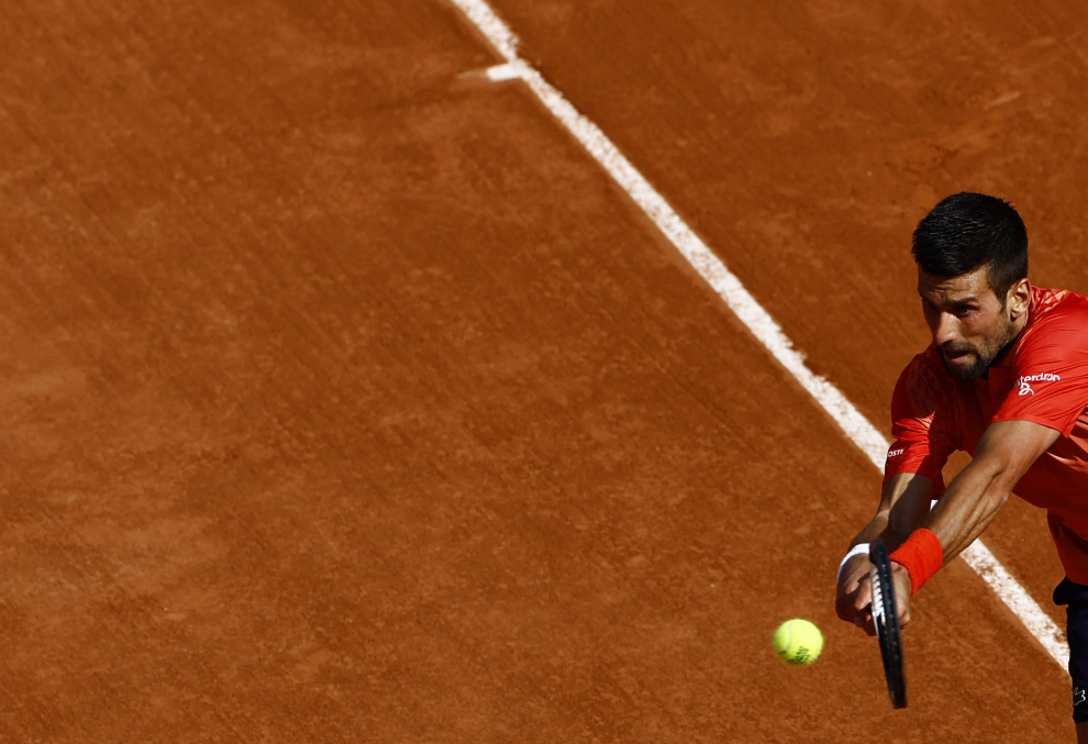 Tennis - French Open - Roland Garros, Paris, France - June 9, 2023 Spain's Carlos Alcaraz reacts during his semi final match against Serbia's Novak Djokovic REUTERS/Clodagh Kilcoyne TENNIS-FRENCHOPEN/
