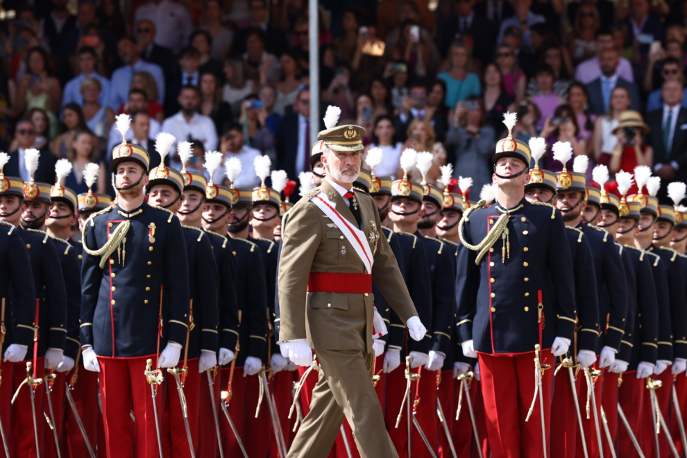 Fotos de los Reyes y la princesa Leonor en la AGM de Zaragoza
