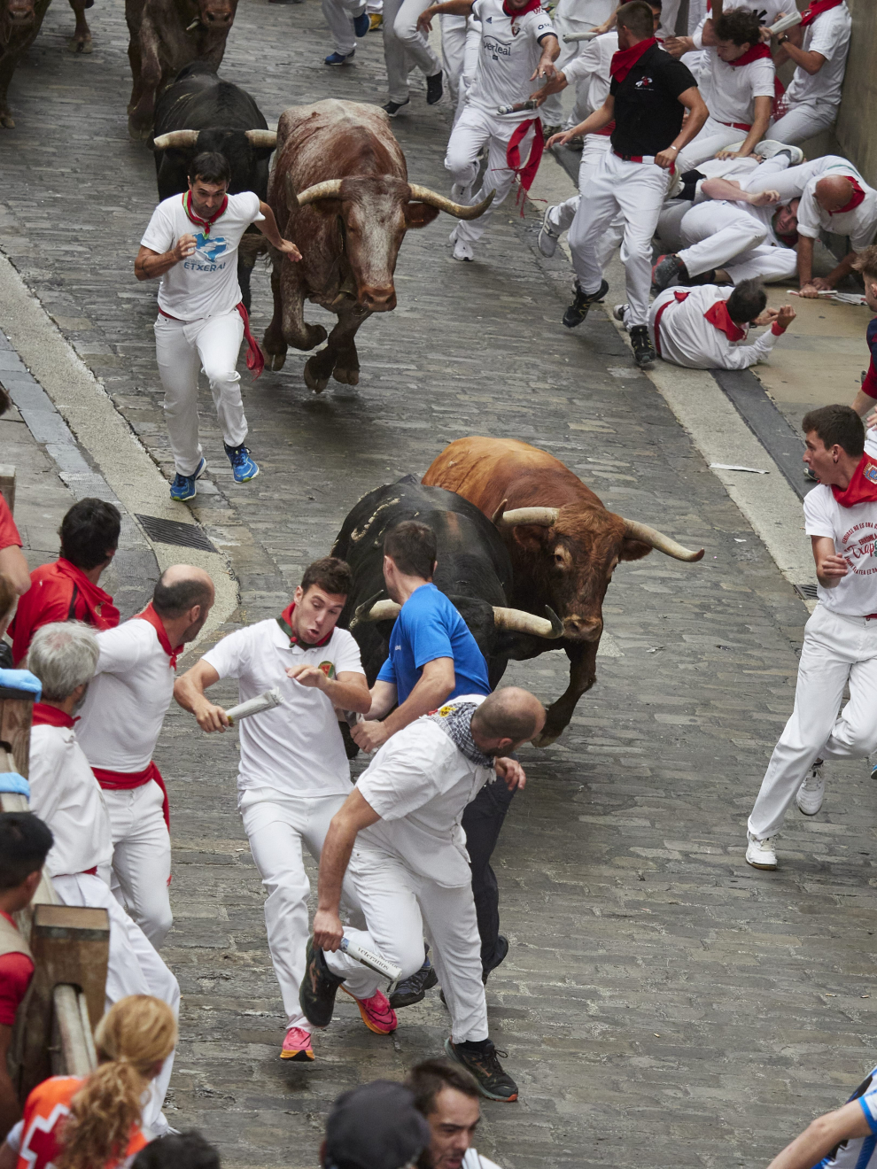 El quinto encierro de San Fermín, en imágenes Imágenes