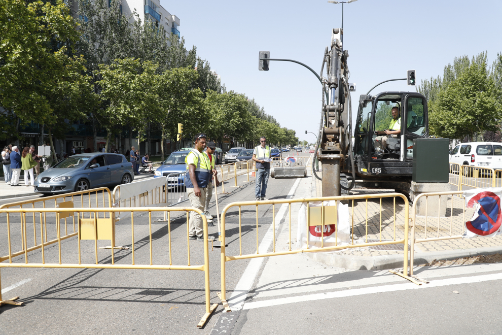 Fotos obras del nuevo carril bici