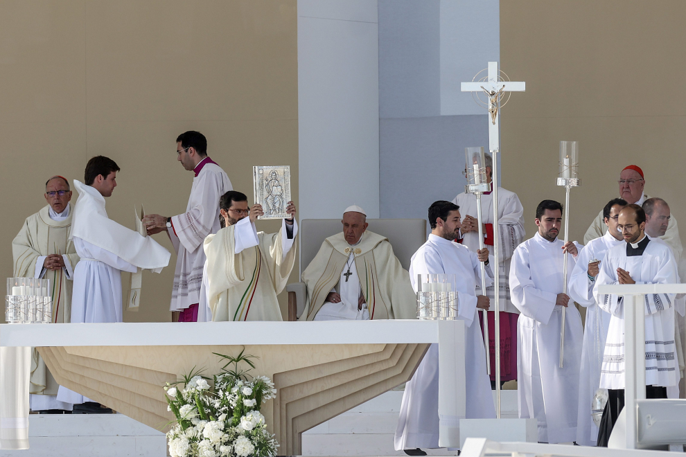 Misa celebrada por el papa Francisco, del último día de la Jornada Mundial de la Juventud (JMJ) de Lisboa (Portugal) PORTUGAL WORLD YOUTH DAY