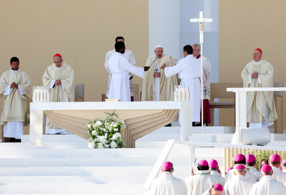 Misa celebrada por el papa Francisco, del último día de la Jornada Mundial de la Juventud (JMJ) de Lisboa (Portugal)
